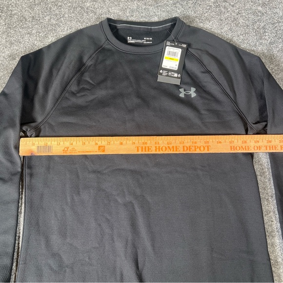 Under Armour 1353349 Men's Med UA ColdGear Base 4.0 Layer Crew Shirt Black $100 - Picture 6 of 9